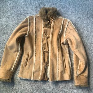 Women’s skea fleece suede fur coat
